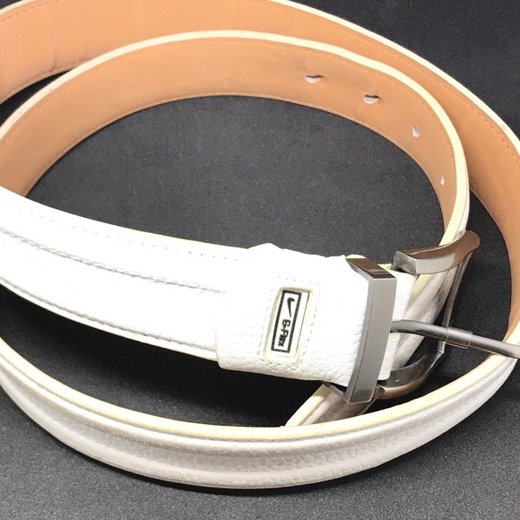 Nike Other - Nike G-Flex Genuine leather white belt sz 38